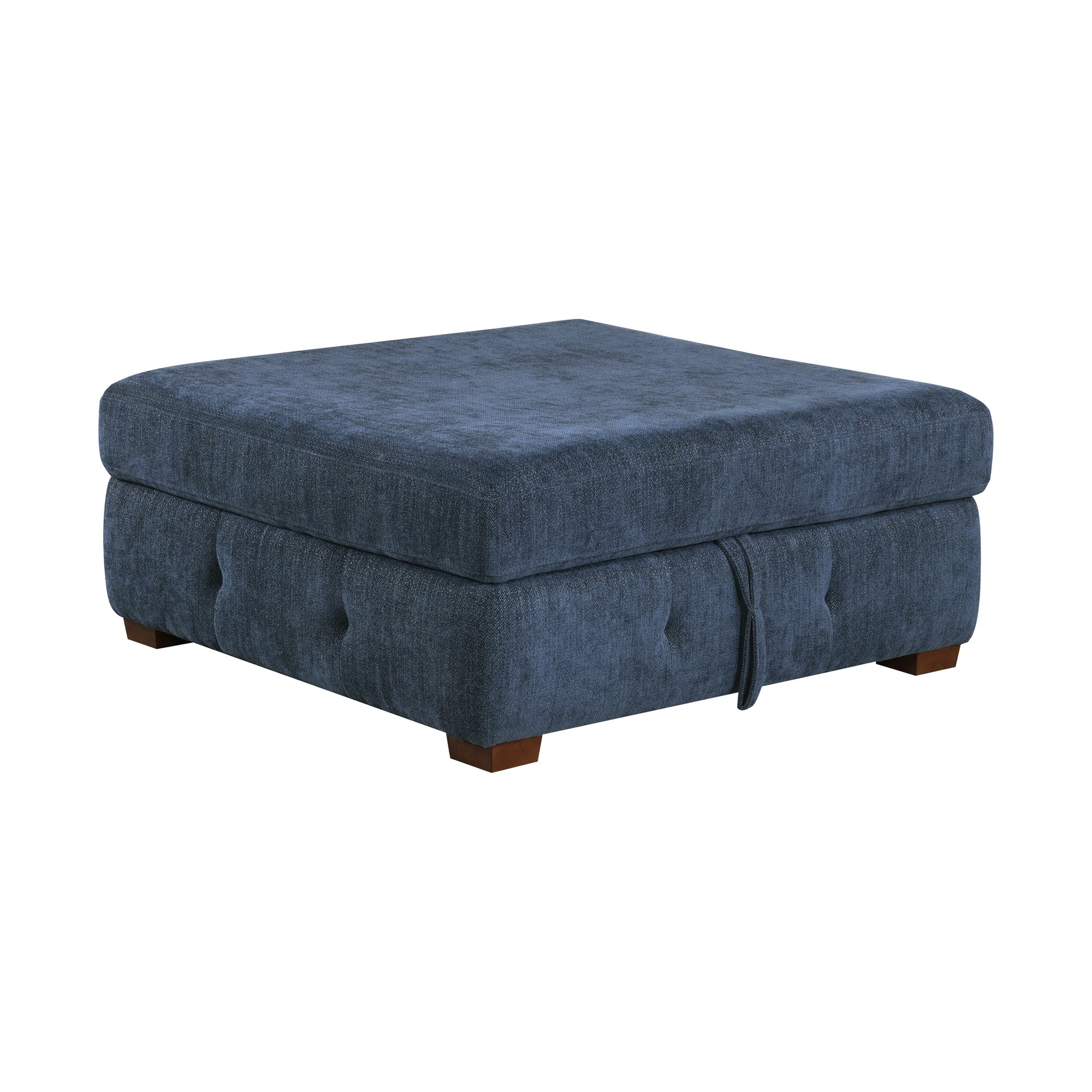 Raife Blue Storage Ottoman - Ornate Home