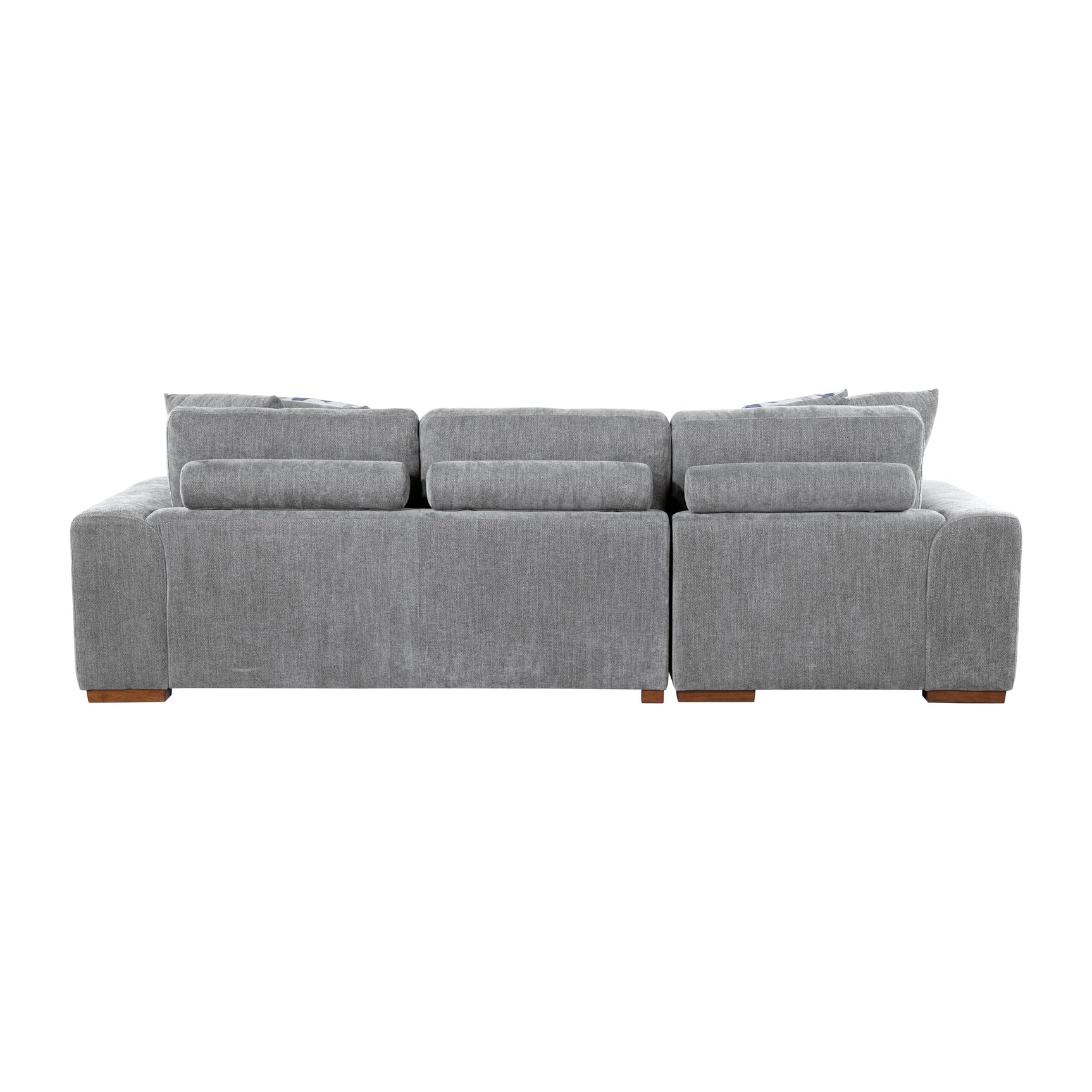 Raife Gray 3-Piece Sectional with Left Chaise And Ottoman - Ornate Home