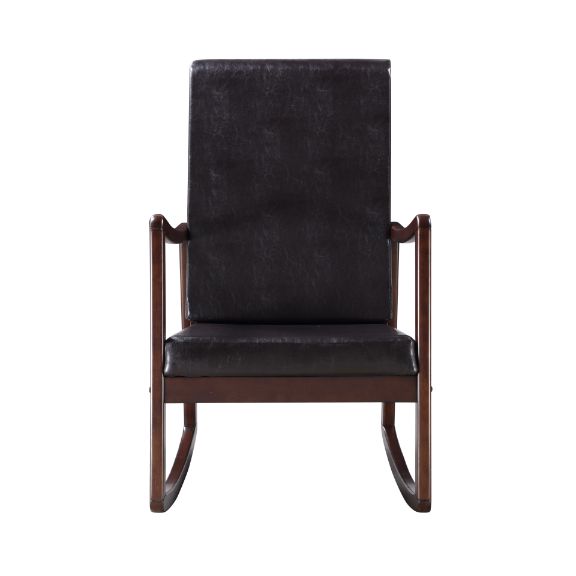Raina Dark Brown Rocking Chair - Ornate Home