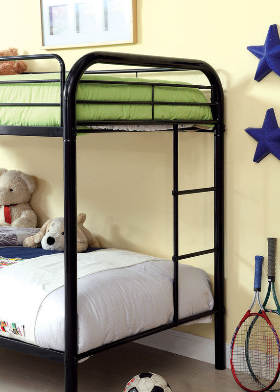 Rainbow Black Twin/Twin Bunk Bed - Ornate Home