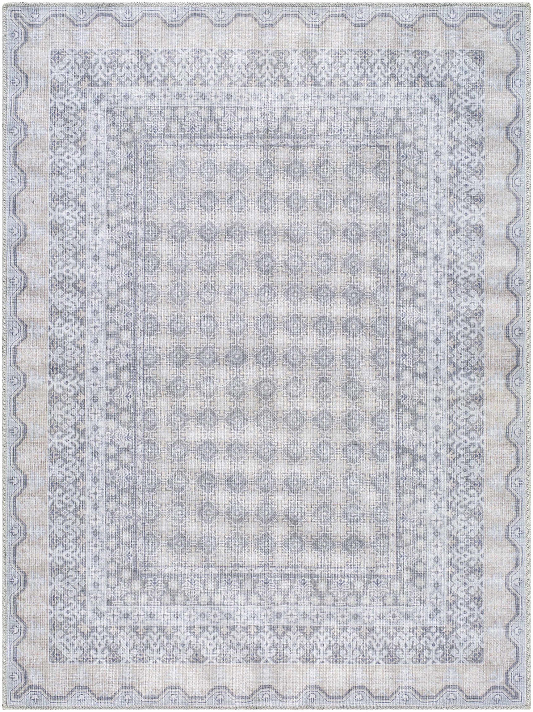 Rainier Blue Washable Rug | Our PNW Home X Livabliss - Ornate Home