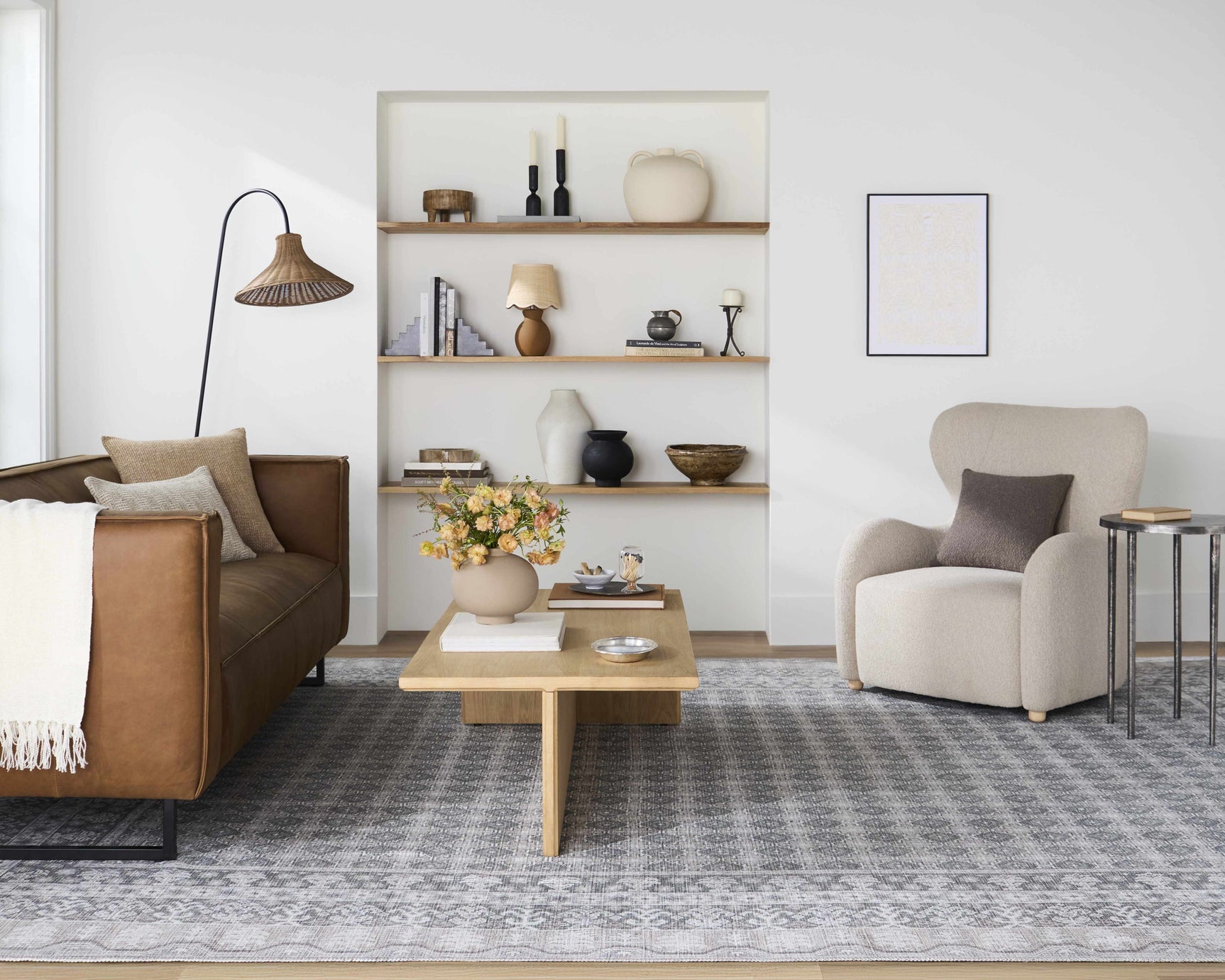 Rainier Blue Washable Rug | Our PNW Home X Livabliss - Ornate Home