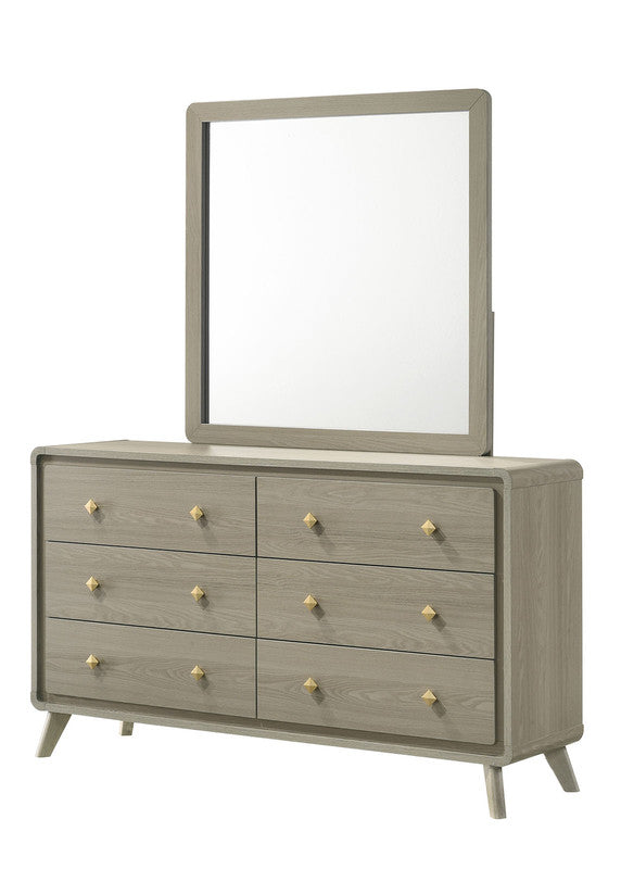 Rainier Gray Mirror w/ LED - Ornate Home