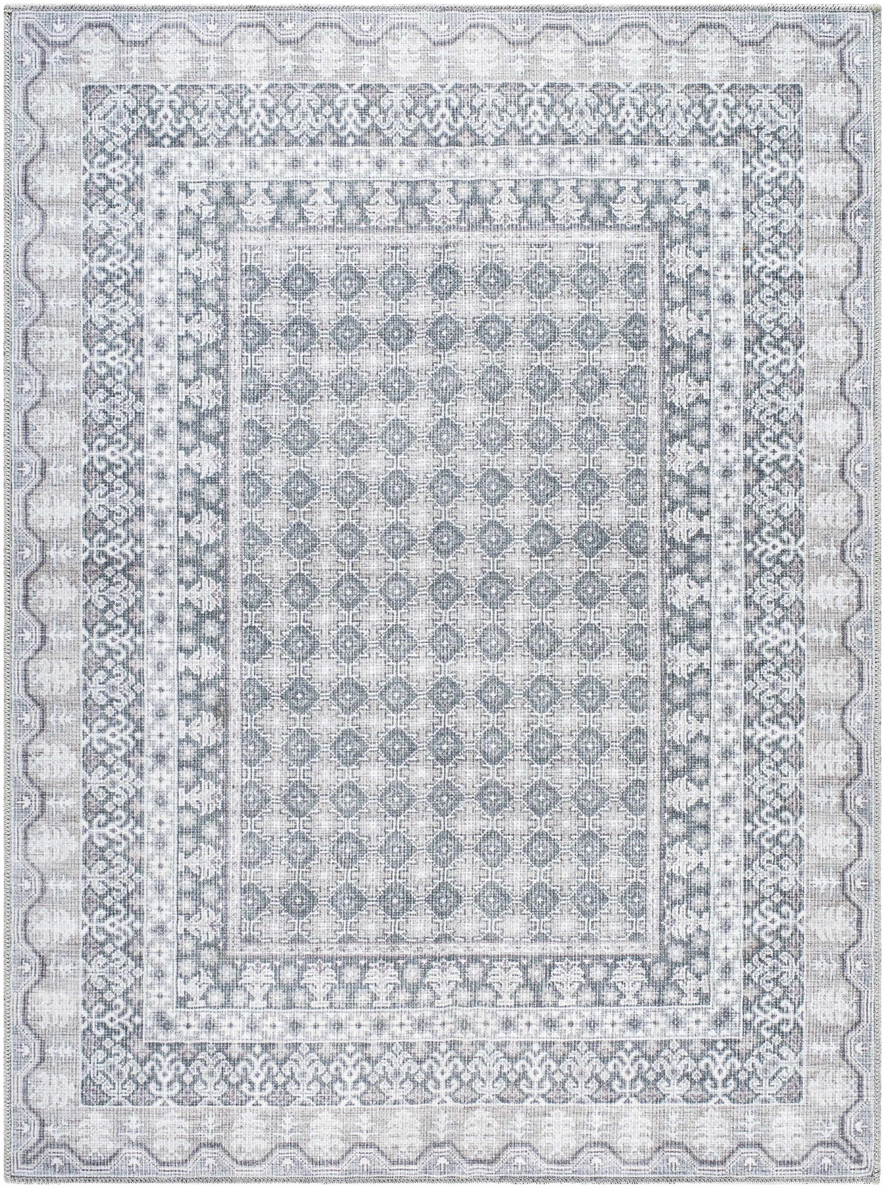 Rainier Gray Washable Rug | Our PNW Home X Livabliss - Ornate Home