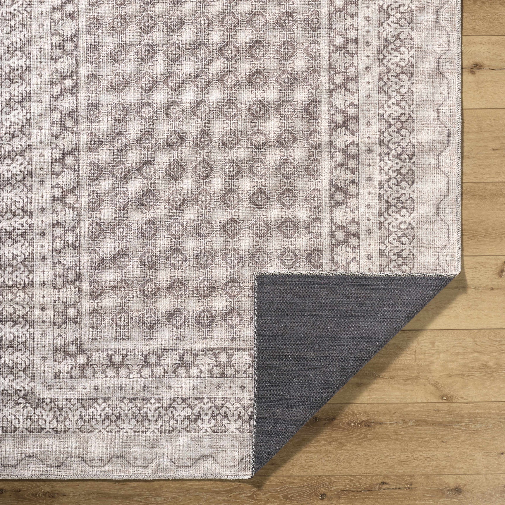 Rainier Light Brown Washable Rug | Our PNW Home X Livabliss - Ornate Home