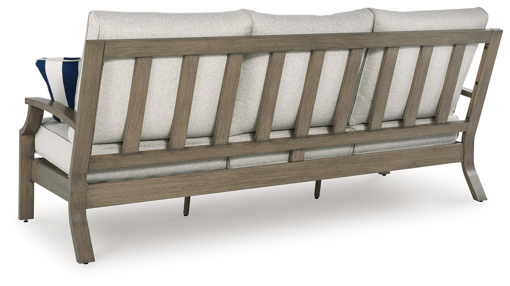 Rainier Ranch Brown/Beige Outdoor Sofa with Cushion - Ornate Home