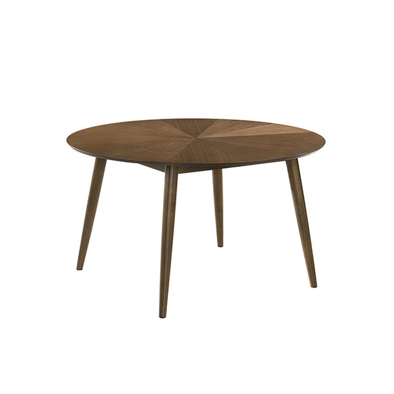 Raissa Walnut Round Dining Table - Ornate Home