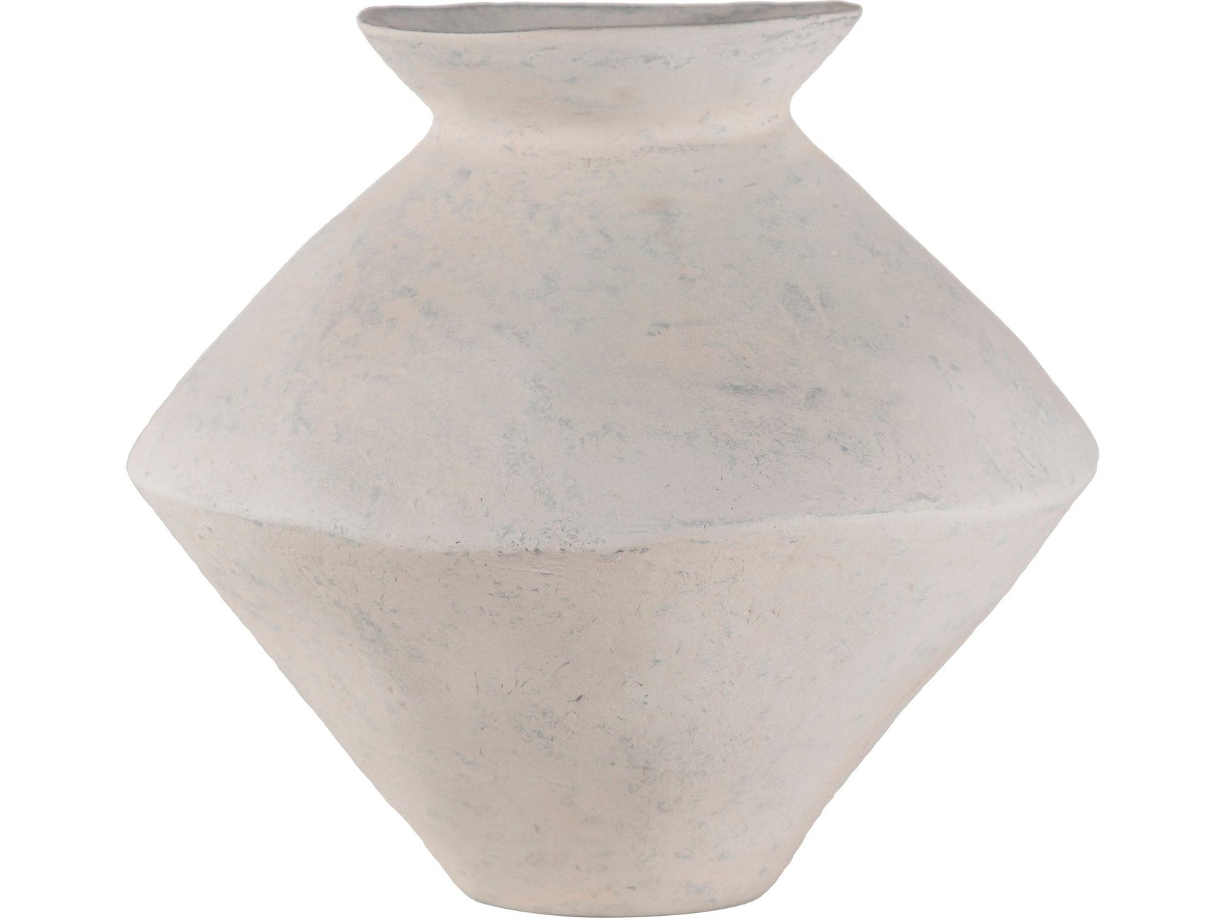 Raja White Medium Decorative Vessel - Ornate Home