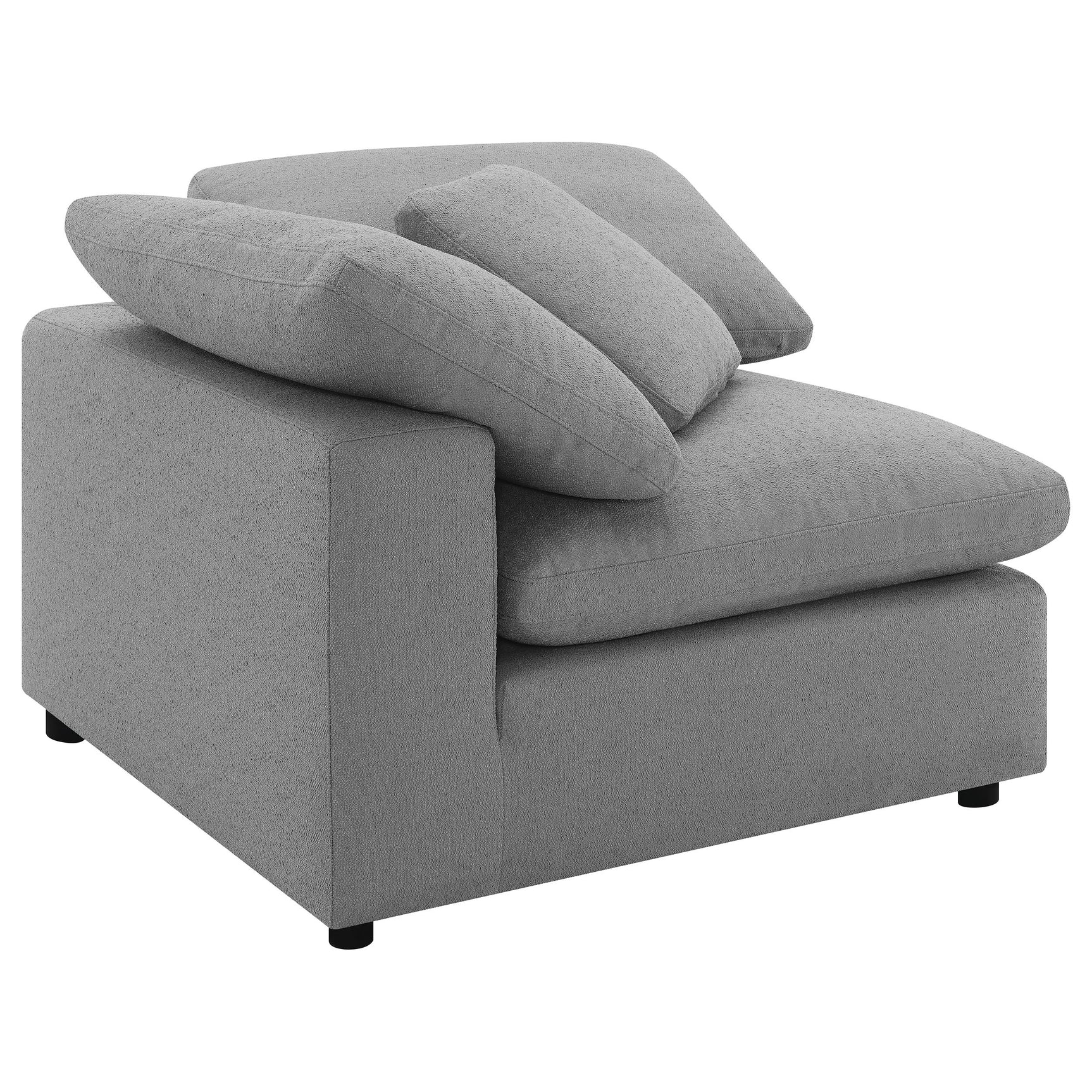 Raleigh Grey 5-piece Modular Cloud Sectional - Ornate Home