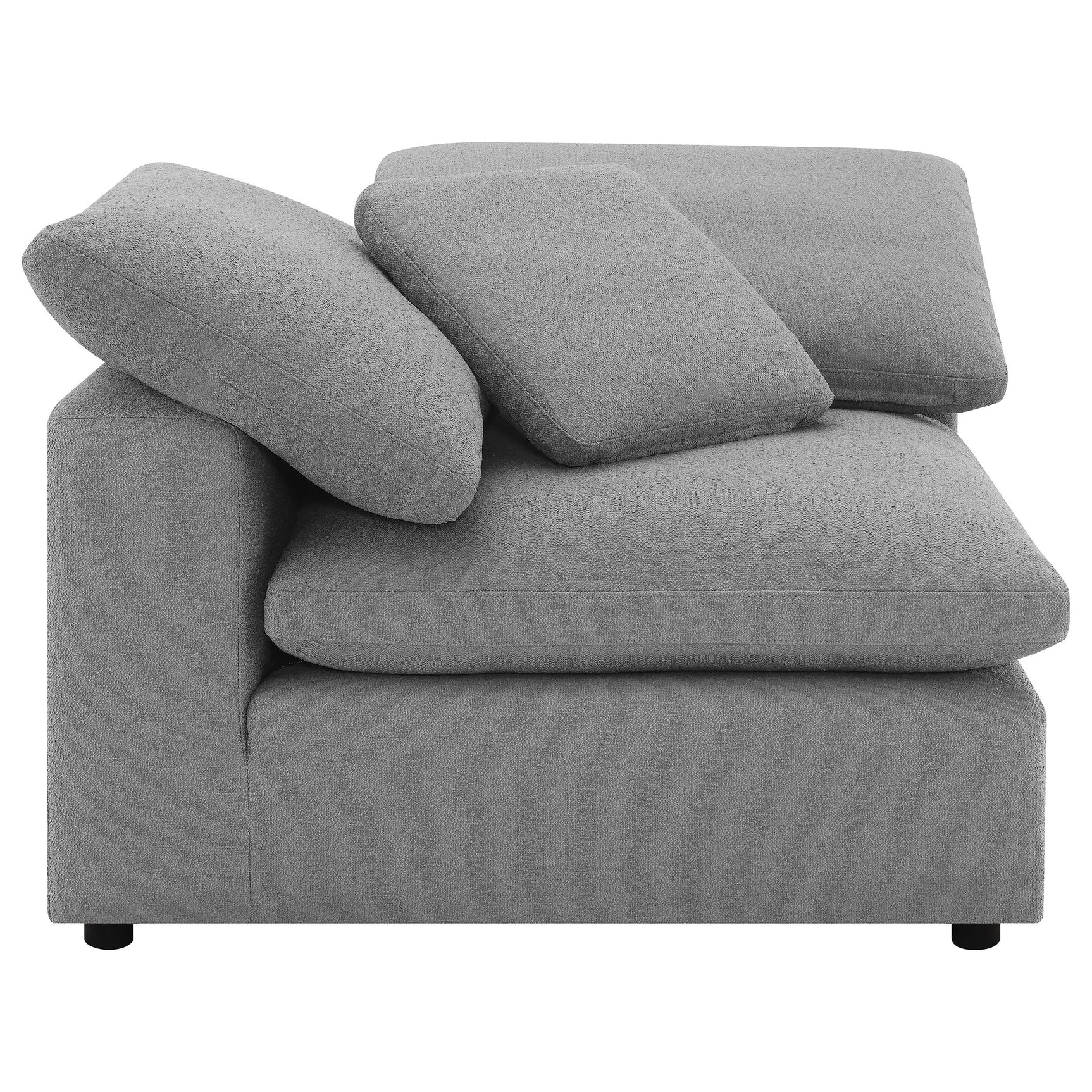 Raleigh Grey 5-piece Modular Cloud Sectional - Ornate Home