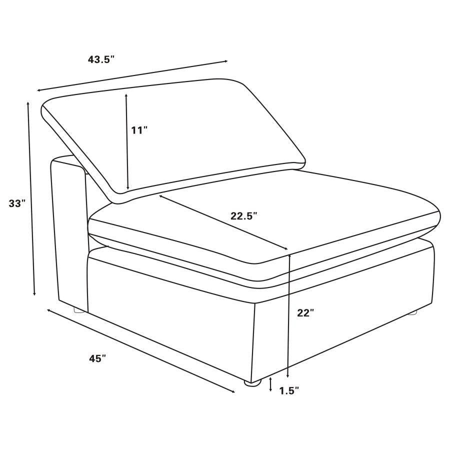 Raleigh Grey Boucle Modular Cloud Sectional Sofa Units - Create your own Style - Ornate Home