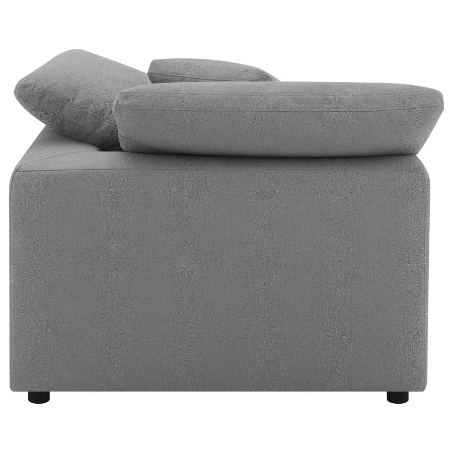 Raleigh Grey Boucle Modular Cloud Sectional Sofa Units - Create your own Style - Ornate Home