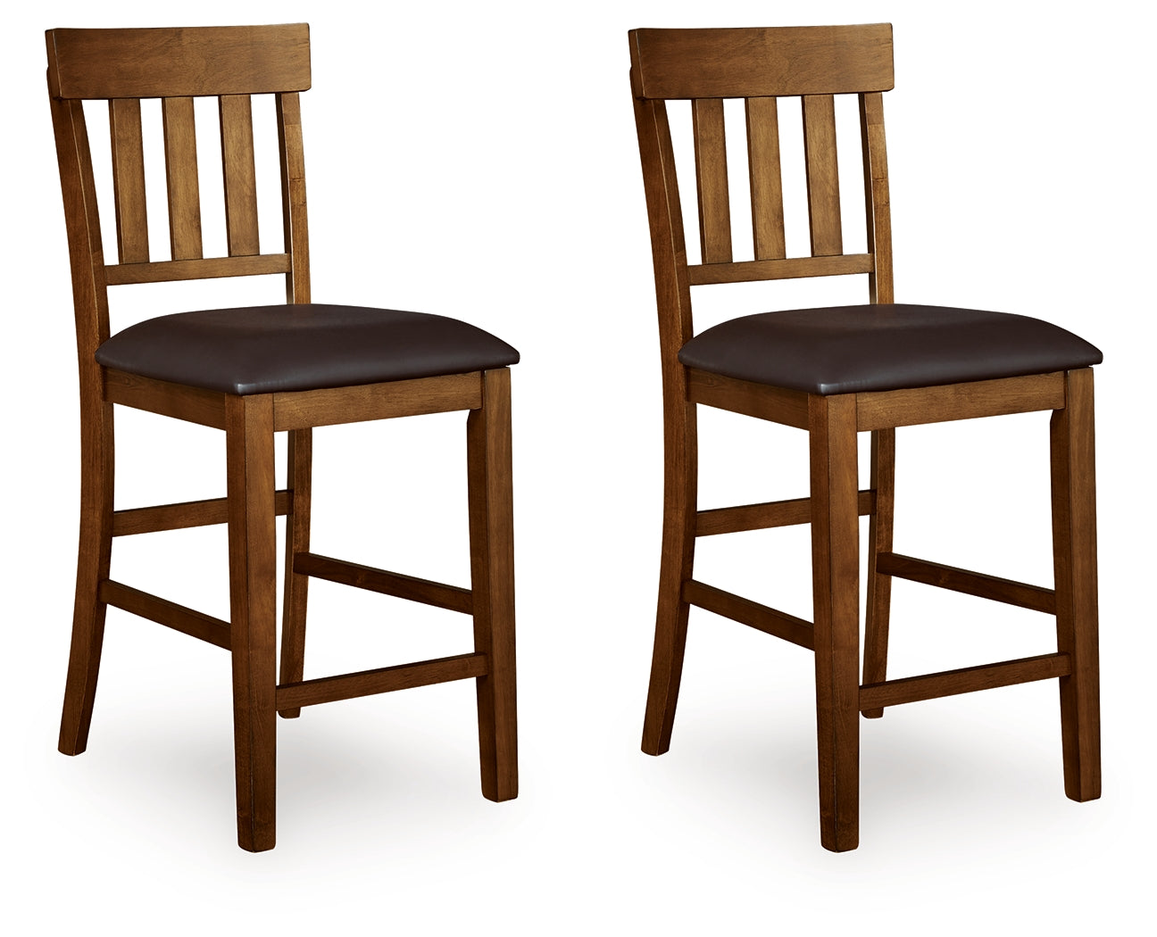Ralene Medium Brown Counter Height Dining Table and 4 Barstools - Ornate Home