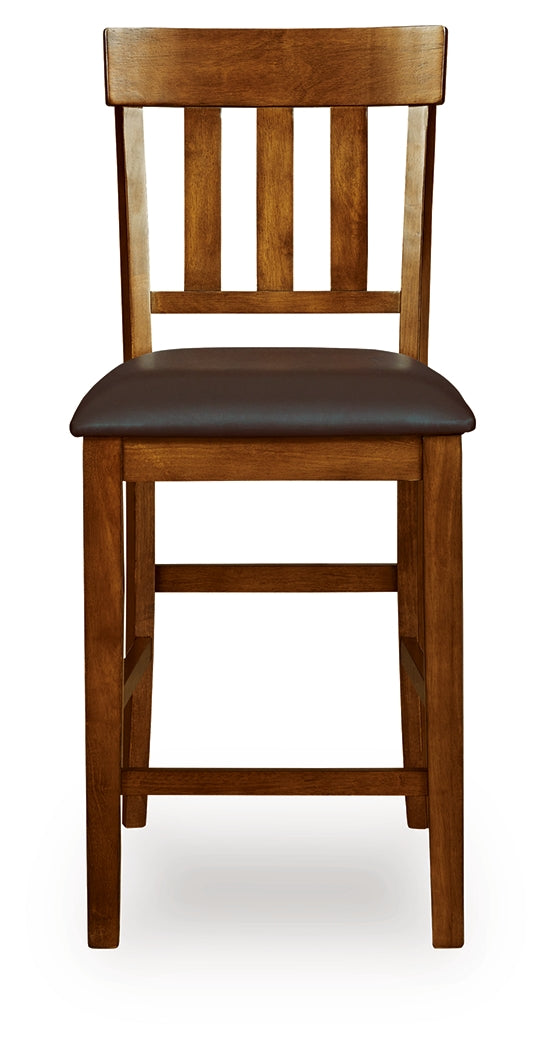 Ralene Medium Brown Counter Height Dining Table and 4 Barstools - Ornate Home