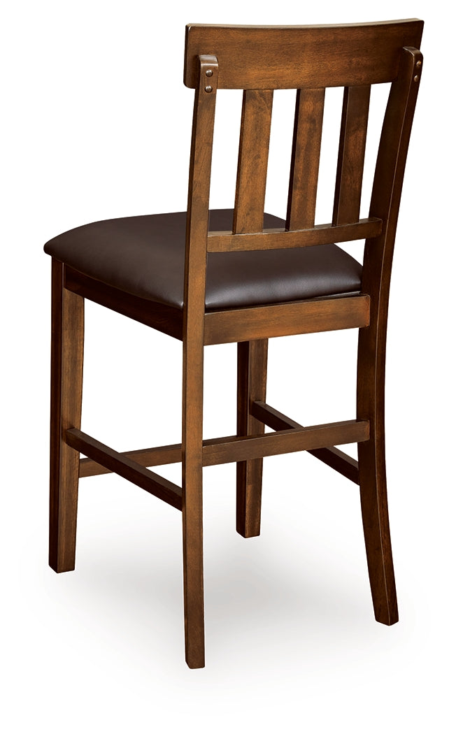 Ralene Medium Brown Counter Height Dining Table and 4 Barstools - Ornate Home