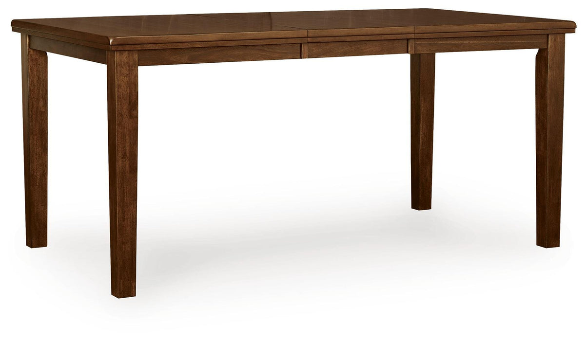 Ralene Medium Brown Counter Hight Dining Table and 6 Barstools - Ornate Home