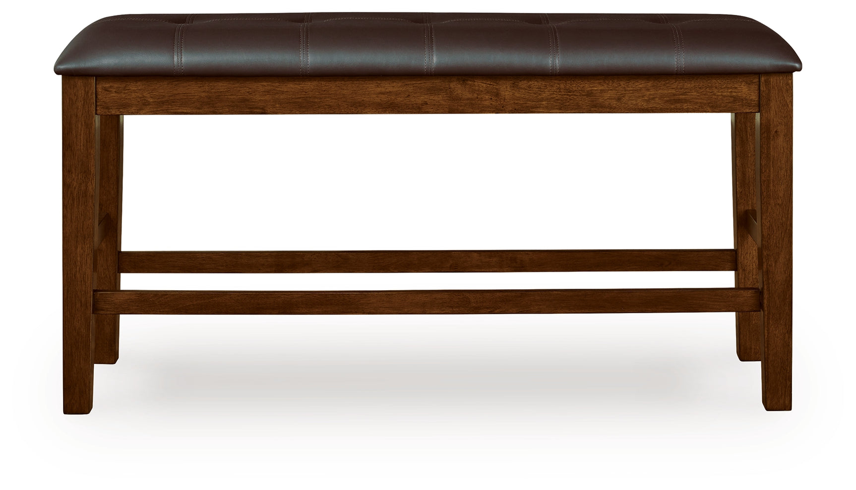 Ralene Medium Brown DBL Counter UPH Bench (1/CN) - Ornate Home