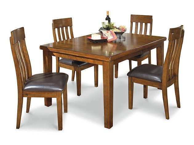 Ralene Medium Brown Dining Room Set / 5pc (Online Special Price) - Ornate Home