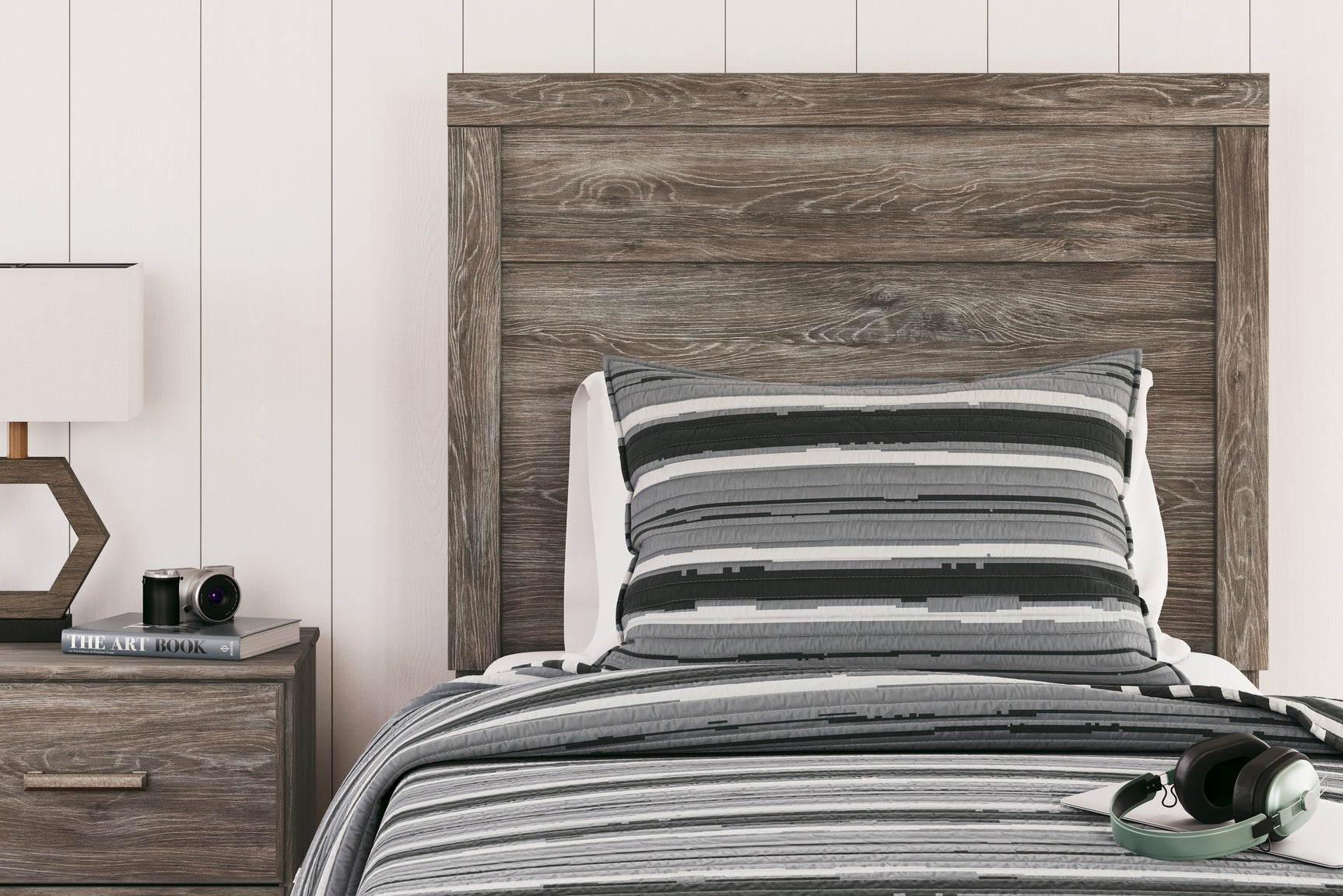 Ralinksi Gray Twin Panel Bed (Online Special Price) - Ornate Home