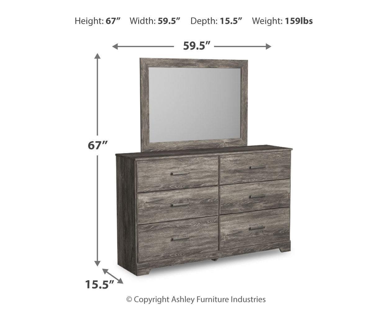 Ralinksi King Panel Bedroom Set with Dresser and Mirror (Online Special Price) - Ornate Home
