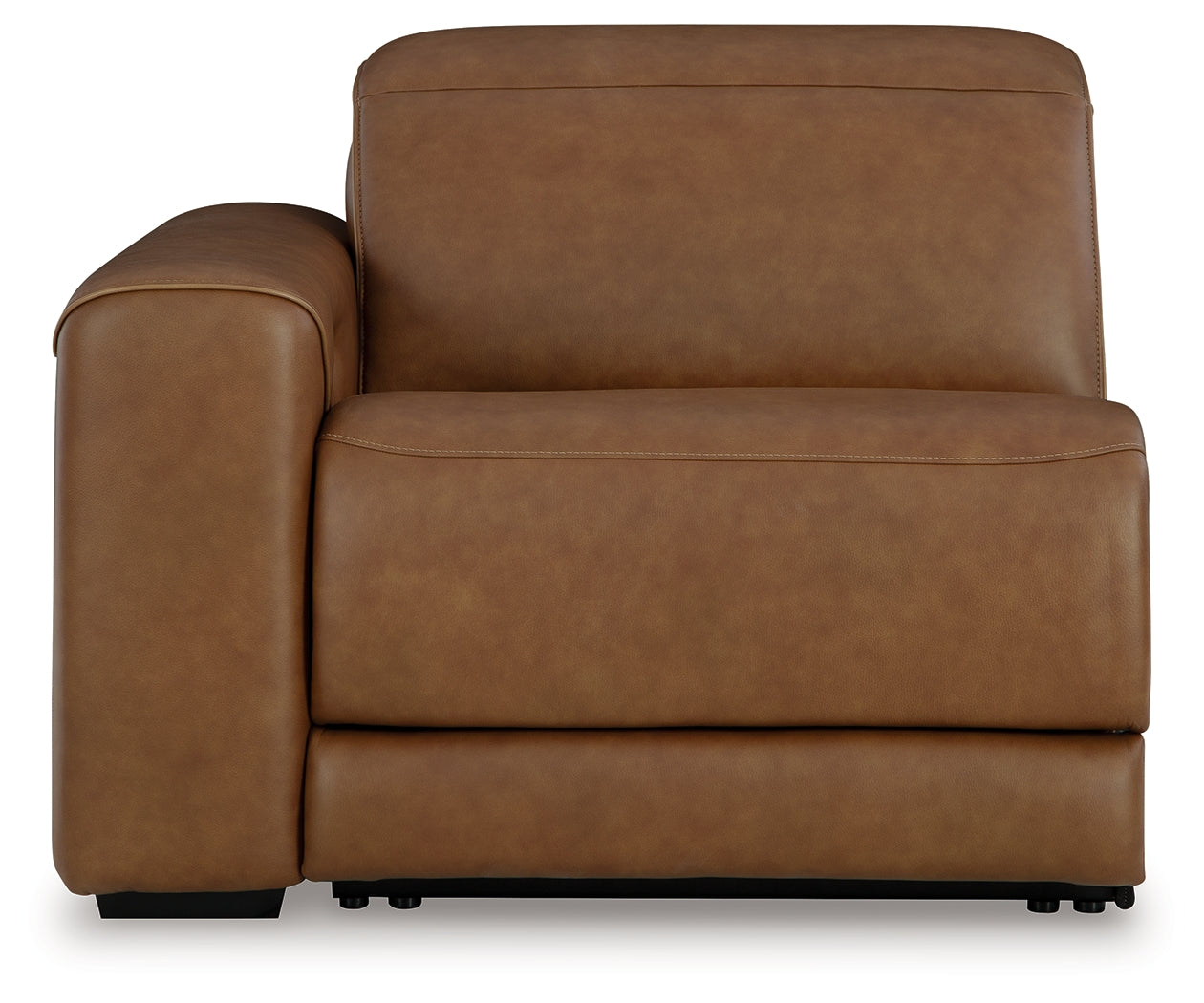 Magic Man Caramel 2-Piece Power Reclining Sectional Loveseat w/Console - Ornate Home