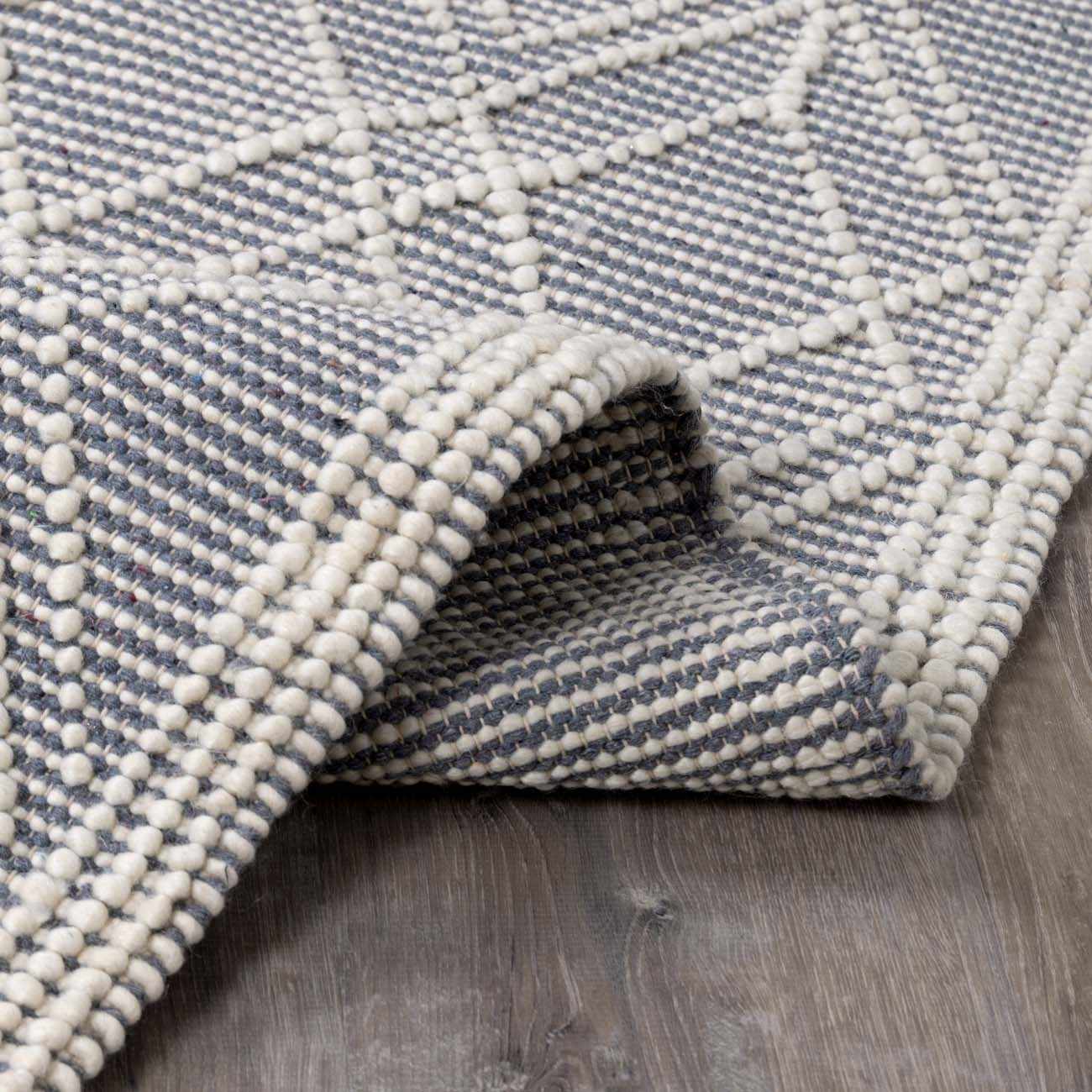 Ramsbury Denim Blue Wool Rug - Ornate Home