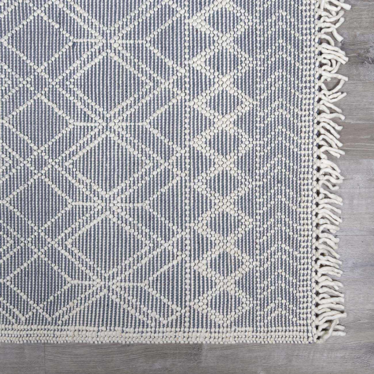 Ramsbury Denim Blue Wool Rug - Ornate Home