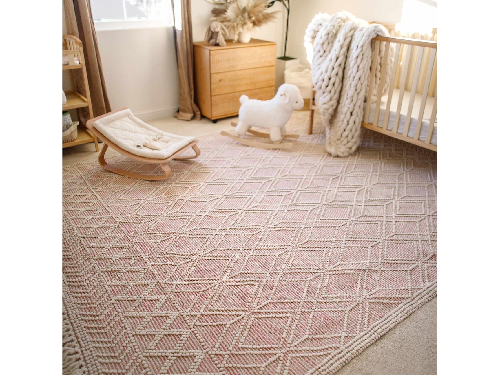 Ramsbury Pink Area Rug - Ornate Home