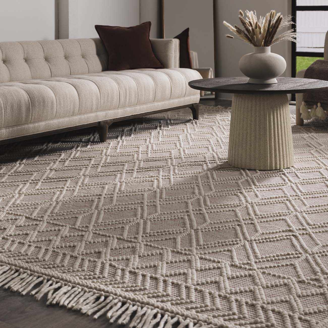 Ramsbury Soft Pink Wool Rug - Clearance - Ornate Home