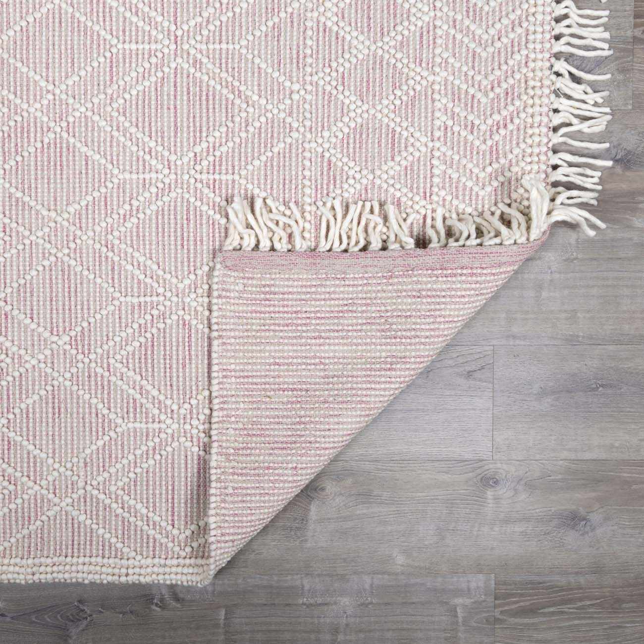 Ramsbury Soft Pink Wool Rug - Clearance - Ornate Home
