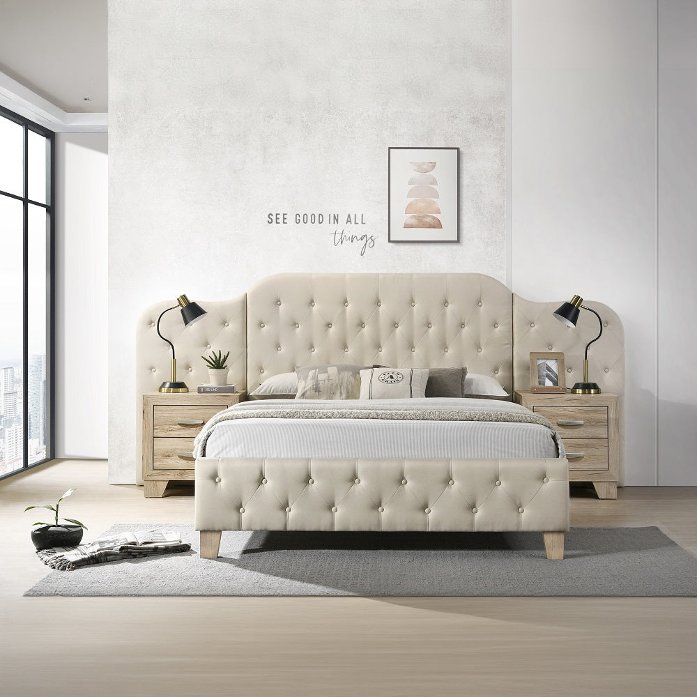 Ranallo Beige Queen Bed - Ornate Home