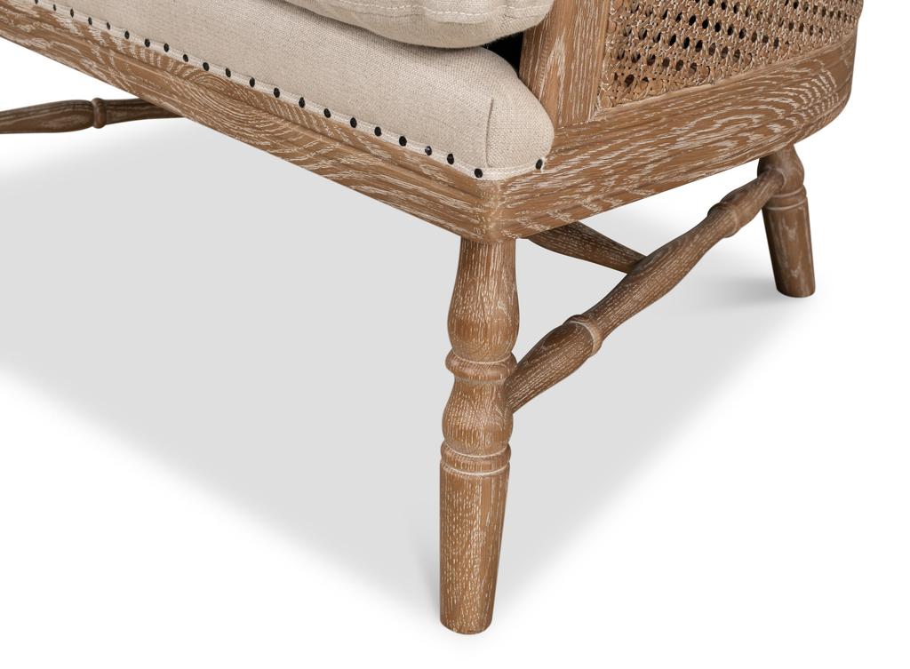 Randolph Beige Wing Chair - Ornate Home