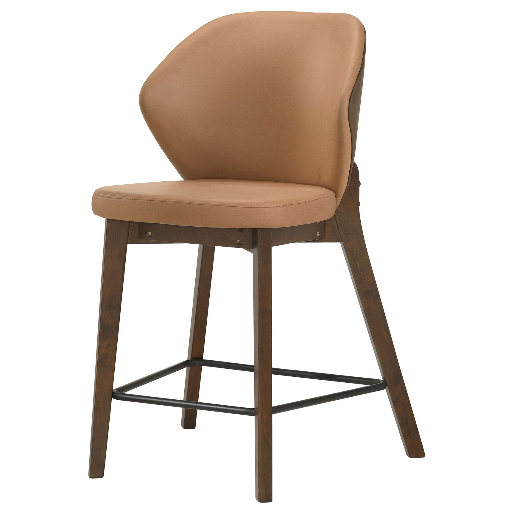 Randolph Butterscotch And Brown Upholstered Counter Height Chair (Set Of 2) - Ornate Home