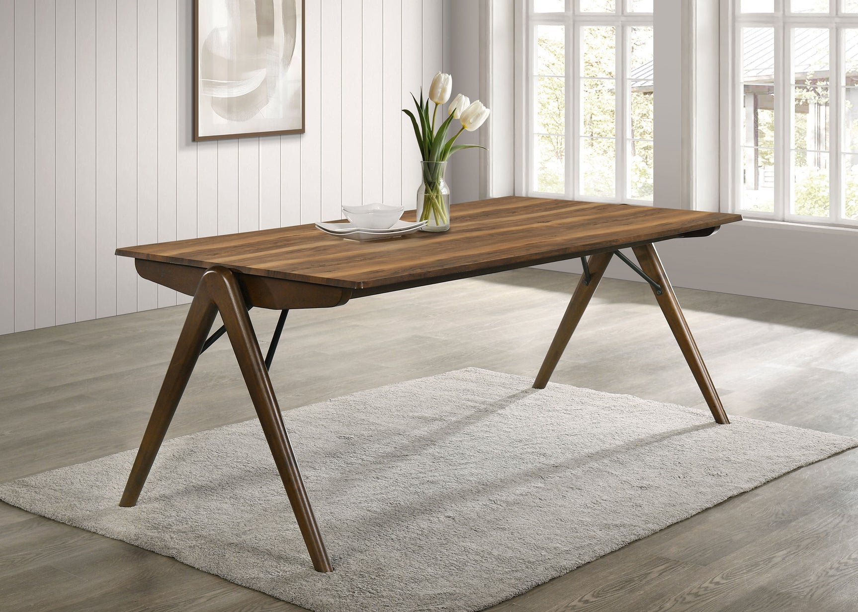 Randolph Sheesham/Brown 79-inch Rectangular Dining Table - Ornate Home