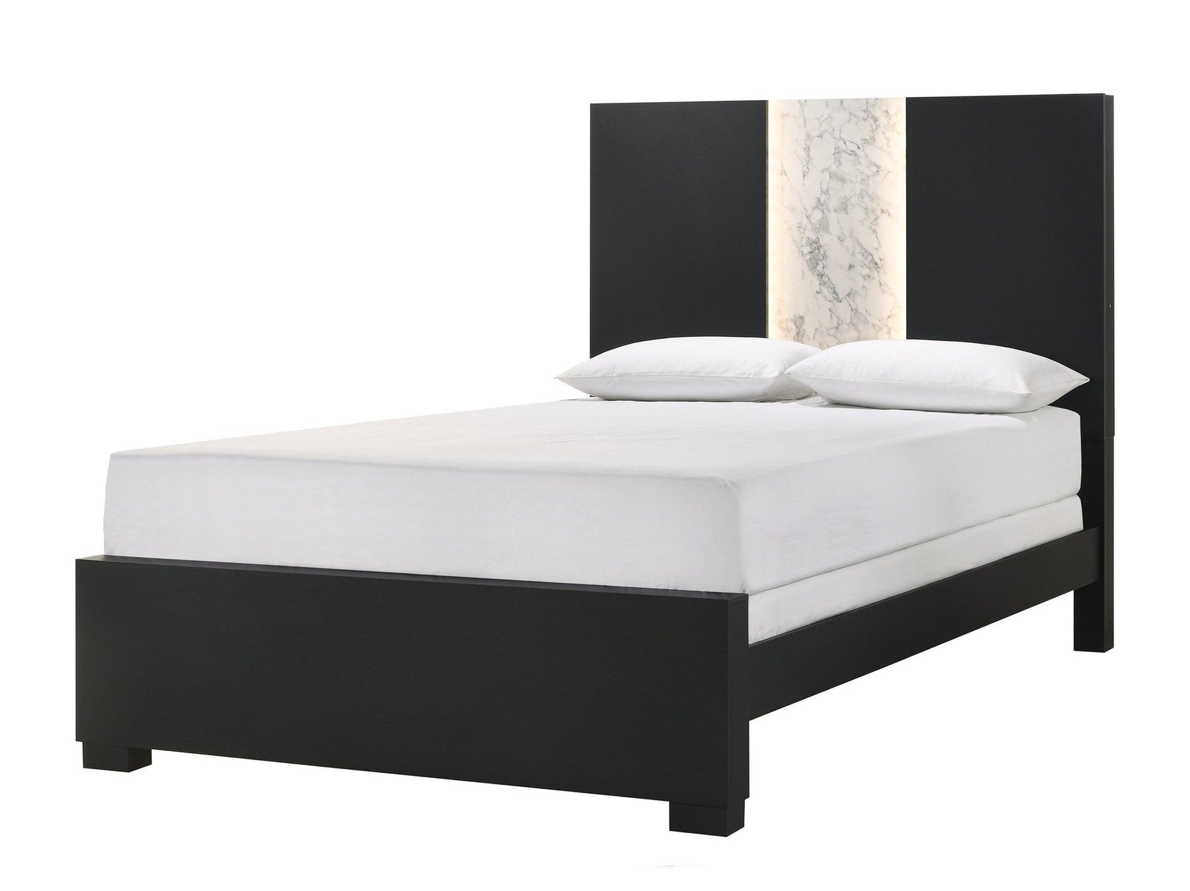 Rangley Black Queen Panel Bed - Ornate Home