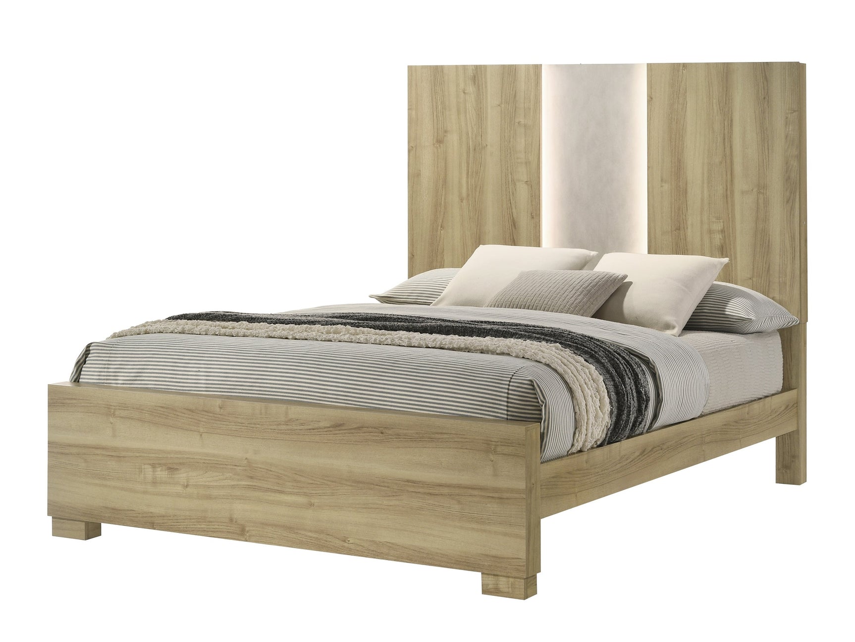 Rangley Driftwood Queen Panel Bed - Ornate Home