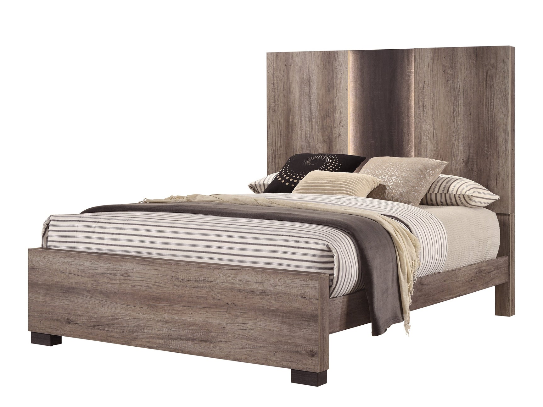 Rangley Natural King Panel Bed - Ornate Home