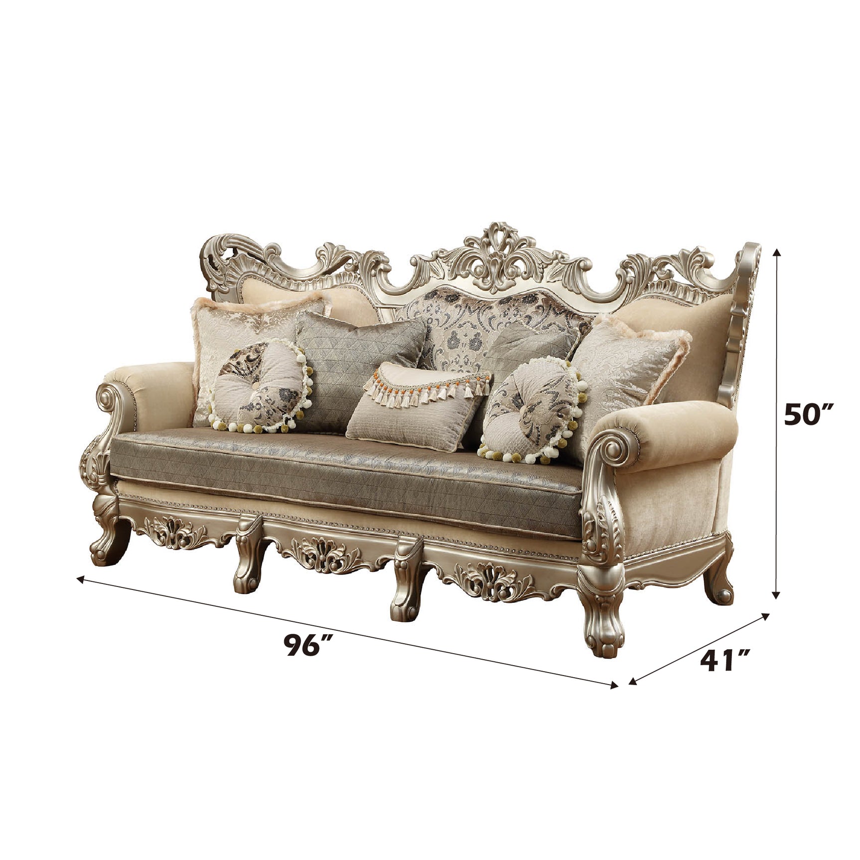 Ranita Sofa in Champagne - Ornate Home