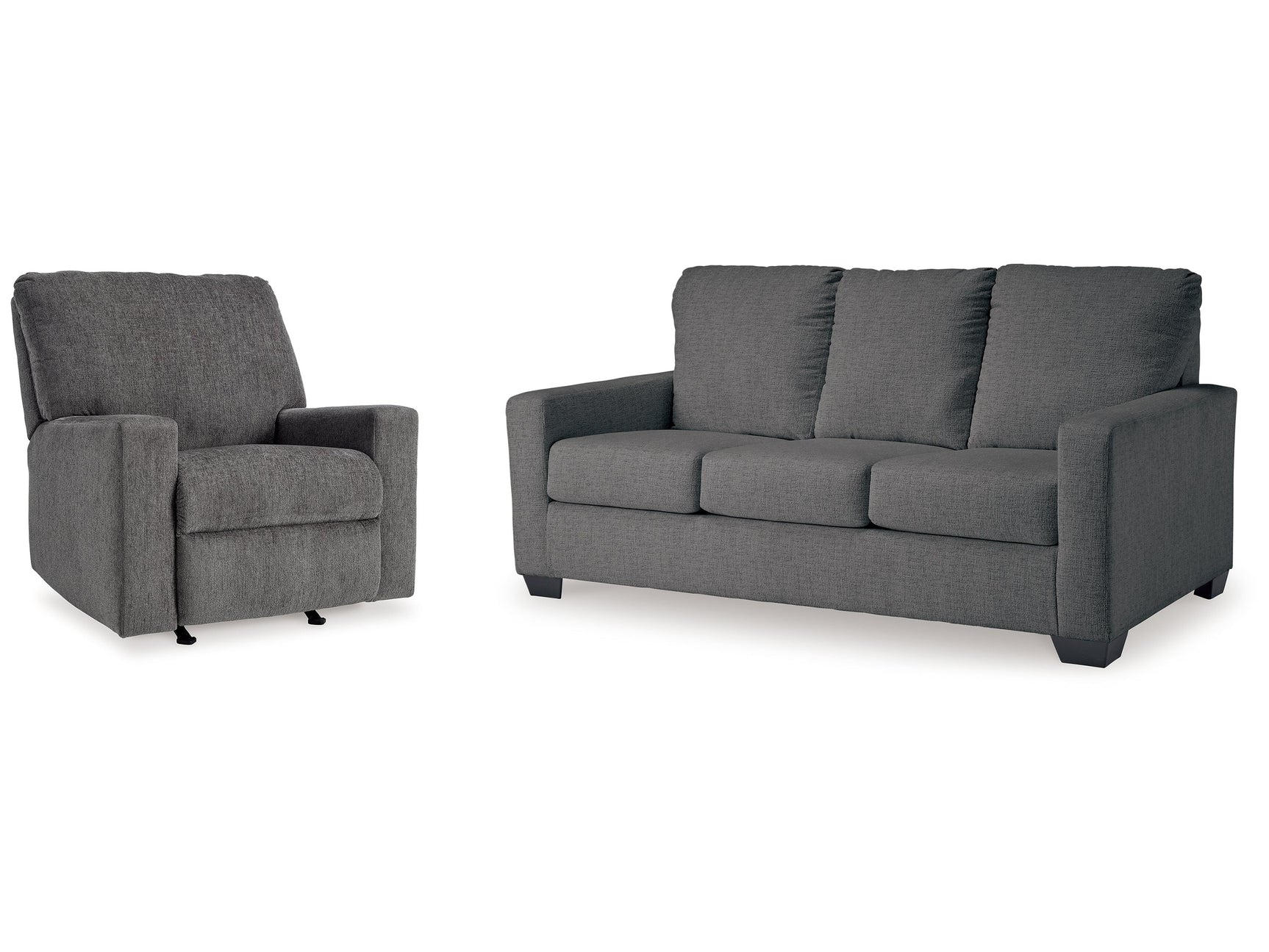 Rannis Pewter Full Sofa Sleeper and Recliner (Online Special Price) - Ornate Home
