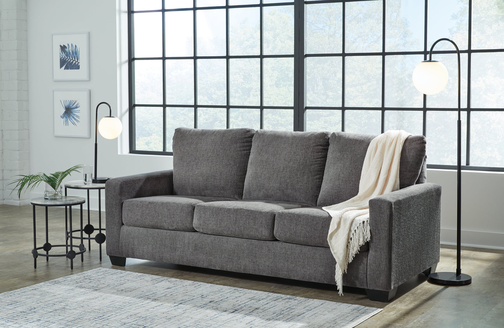 Rannis Pewter Queen Sofa Sleeper (Online Special Price) - Ornate Home