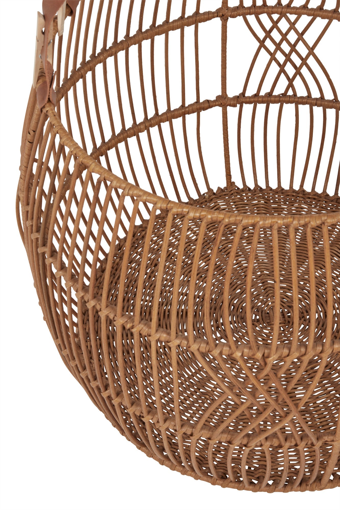 Rattan Iron Natural Basket - Ornate Home