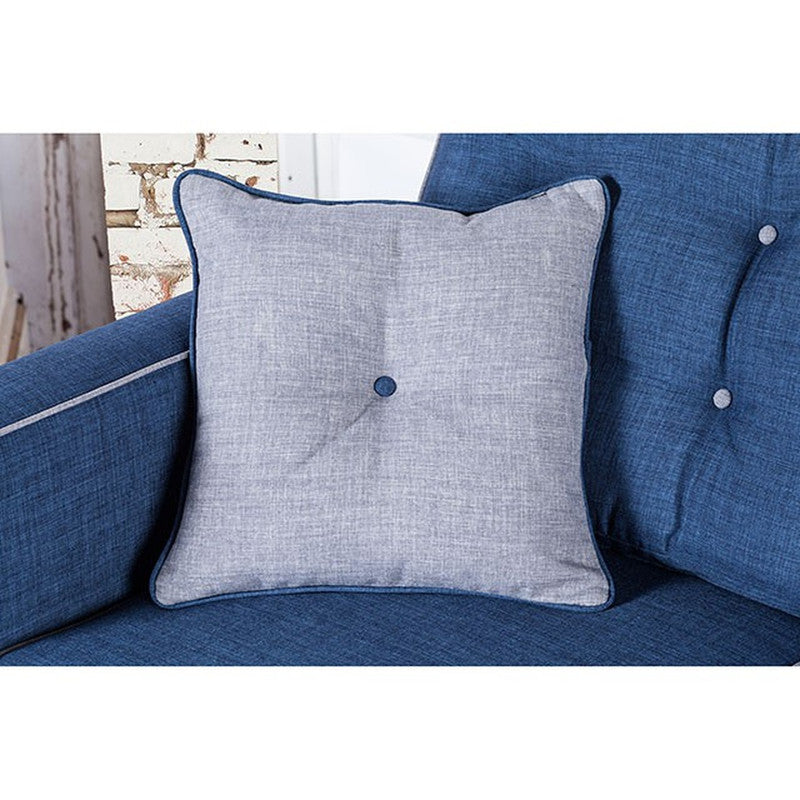 Ravel Blue Loveseat - Ornate Home