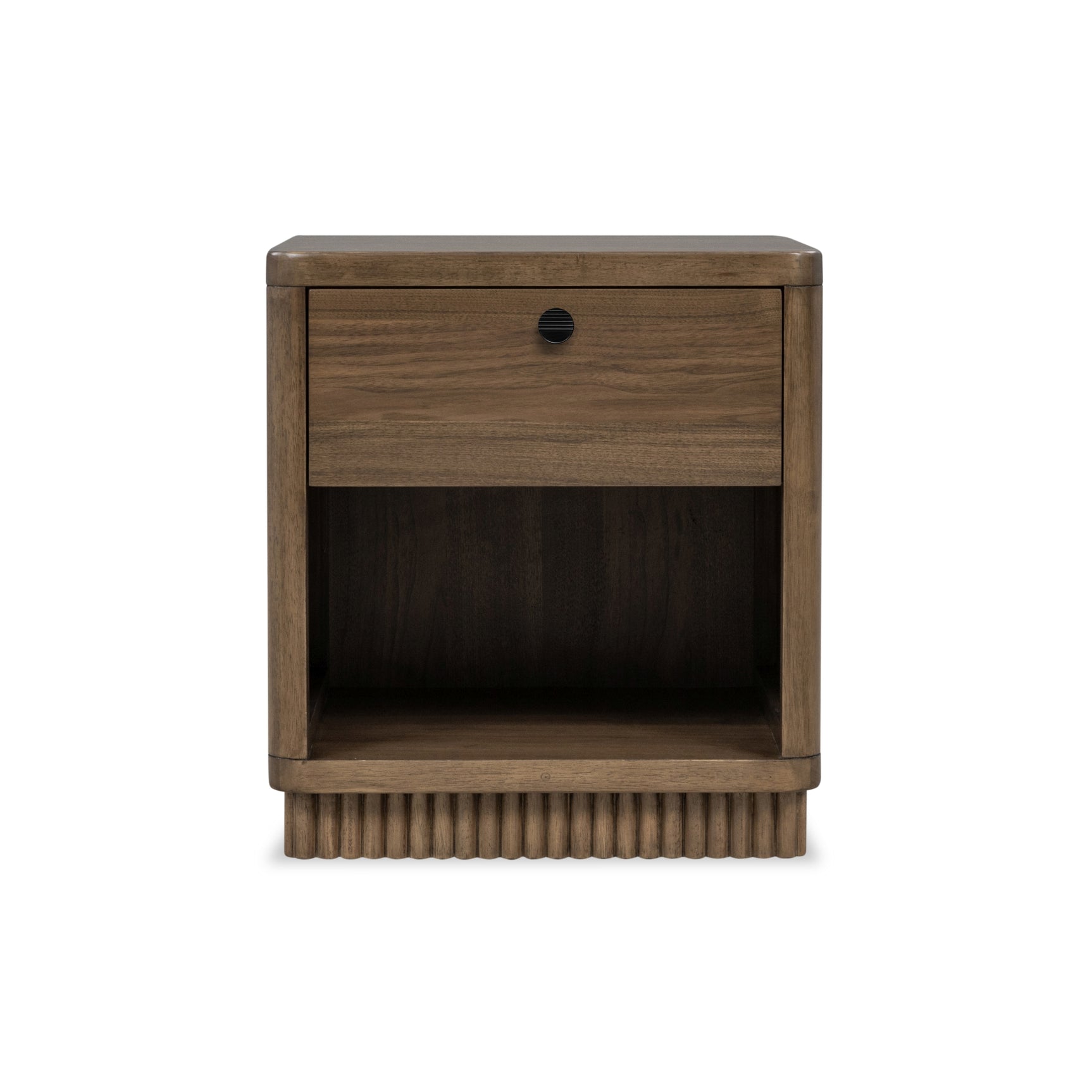 Ravelle Walnut Grove 1 Drawer Nightstand - Ornate Home