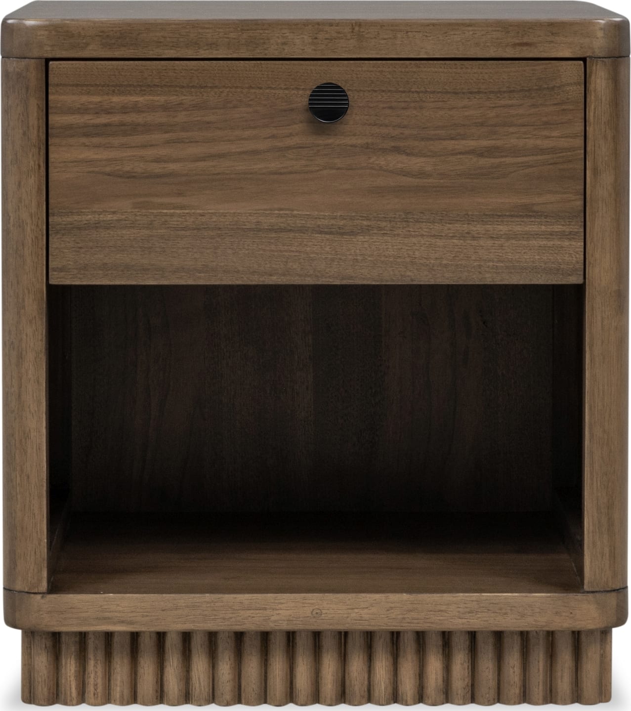 Ravelle Walnut Grove 1 Drawer Nightstand - Ornate Home