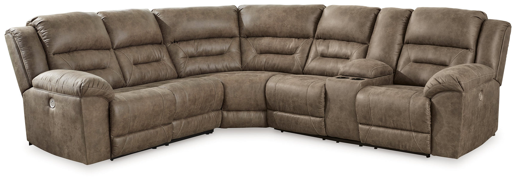 Ravenel Fossil 3pc Power Reclining Sectional - Ornate Home