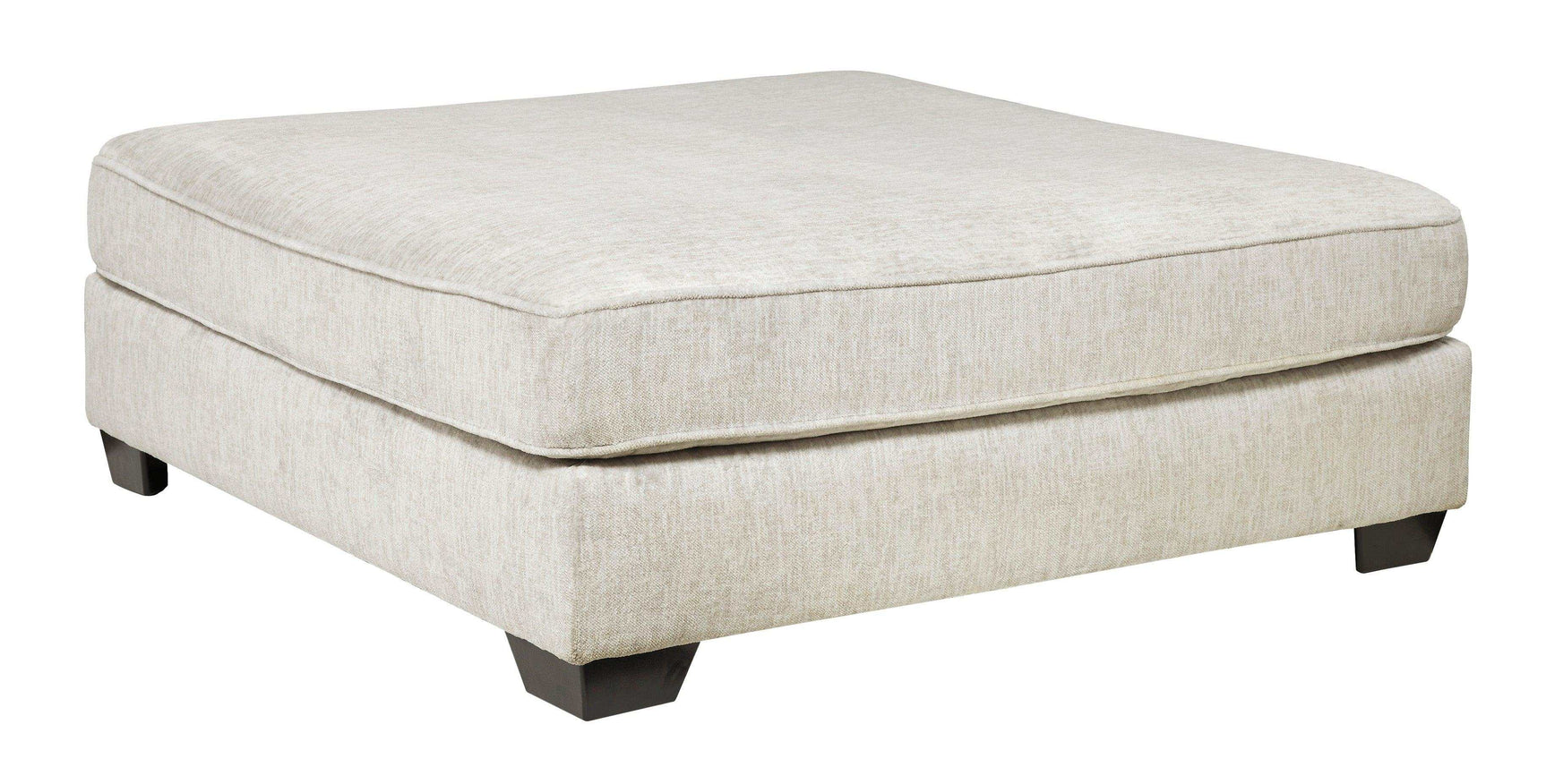 Rawcliffe Parchment Oversized Accent Ottoman (Online Special Price) - Ornate Home