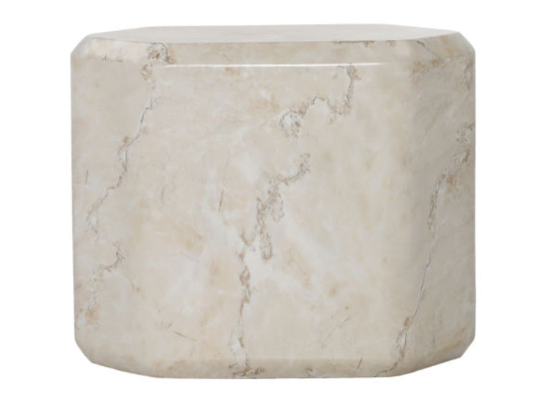 Ray Beige Side Table - Ornate Home