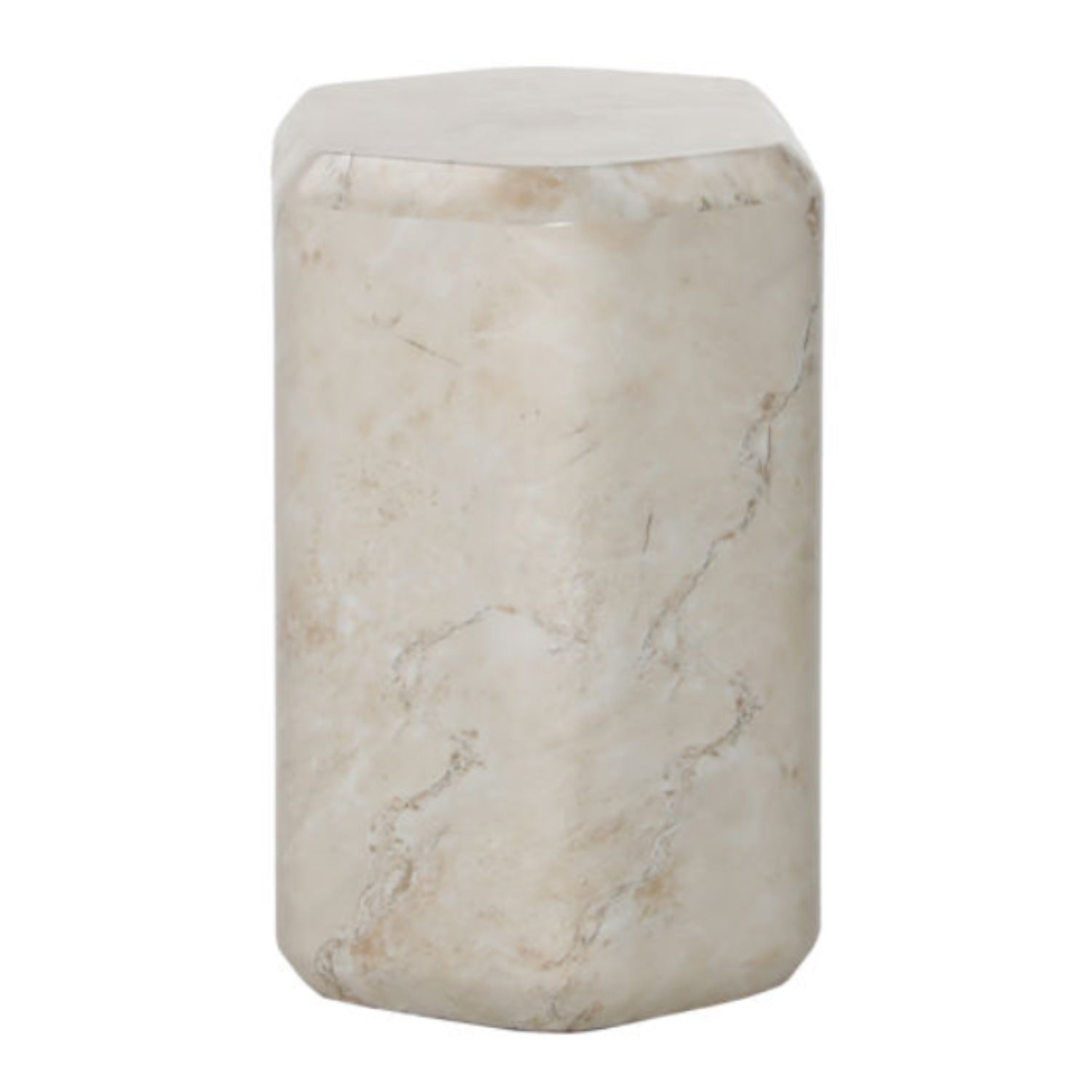 Ray Beige Side Table - Ornate Home