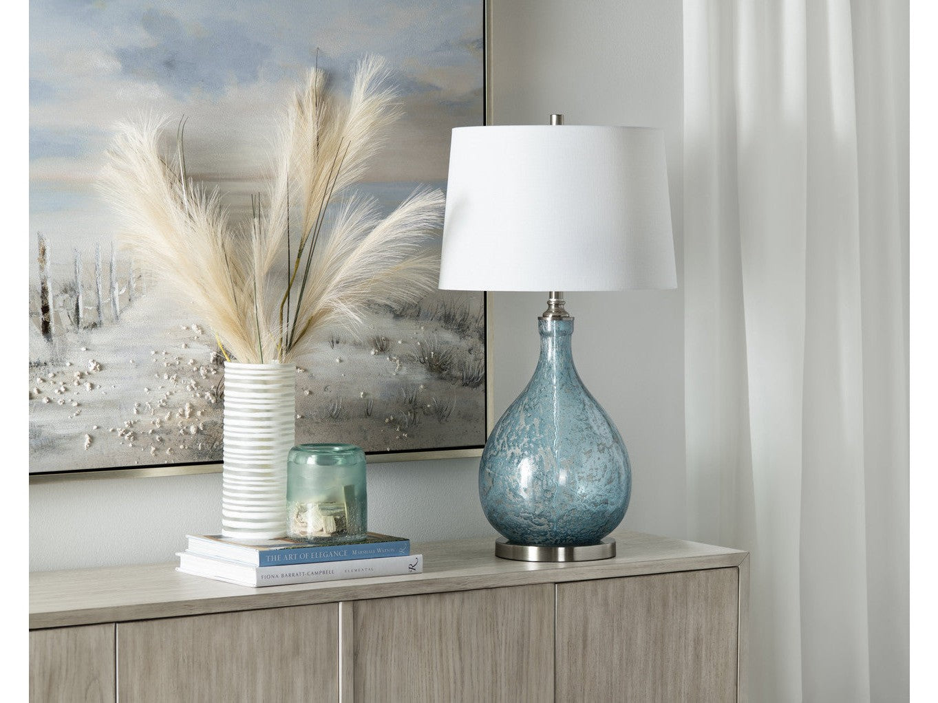 Rayne Blue Table Lamp - Ornate Home