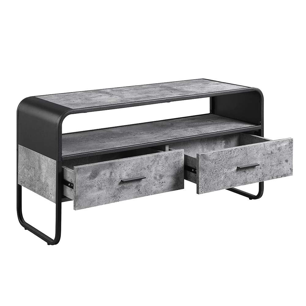 Raziela Black TV Stand - Ornate Home